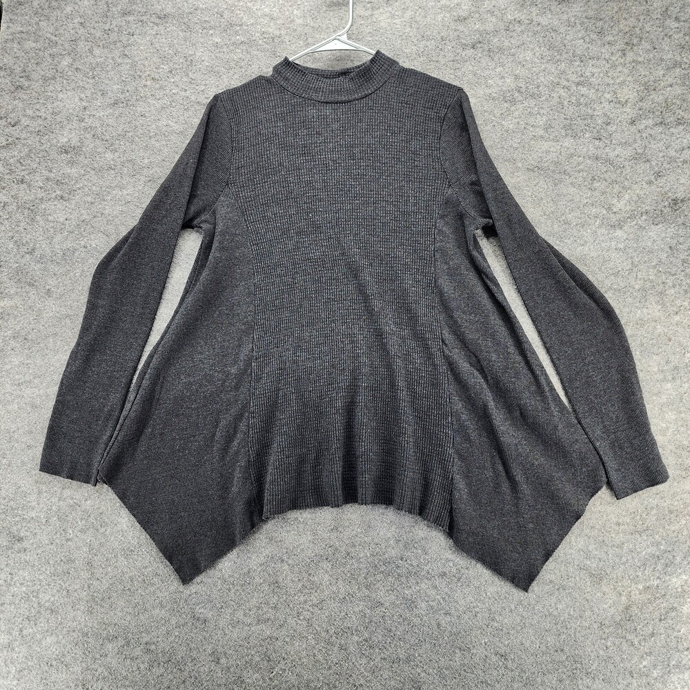 T.LA Anthropologie Shirt Womens Medium Long Sleeve Gray